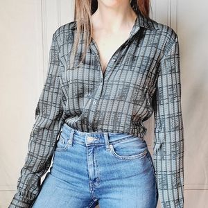 Theyskens' Theory Printed Silk Blouse